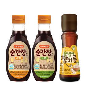 [아이배냇] 이유식재료 아기간장 소스 참기름 세트