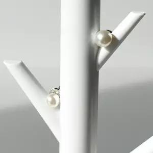 전체 92.5실버 진주 펄 귀걸이(6mm) EA1002