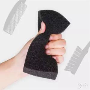 스토리 미용실 머리카락 얼굴 털이개 스펀지 미용도구 먼지제거 헤어커트