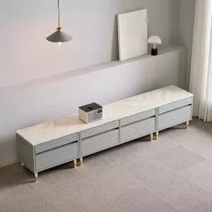G9214 템바보드 2단 2400 거실장 세트 4colors