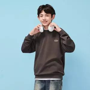 [에꼴리에] 남자 가을이월 심플로고 맨투맨티(25C0401)