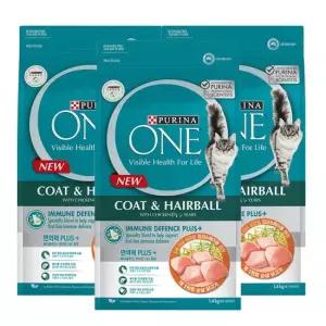 PURINA 원 캣 성묘용 헤어볼 관리 1.4kg x 3개