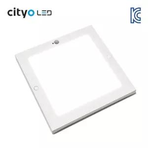 씨티오 LED 바로 사각 센서등 30W 33cm(13인치) 현관 계단 복도 주차장 방습등