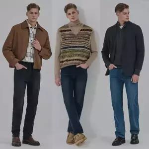 뱅뱅 25FW 남성 기모 라이크라 스트레이트 데님 3종