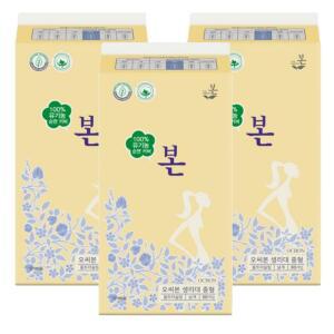 유기농본 순면커버 오씨본생리대 울트라슬림 중형 30Px3팩