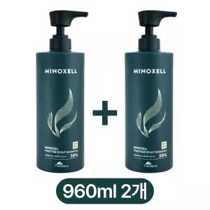 1+1 마이녹셀 프레스티지 스칼프 탈모샴푸 960ml 현대약품 뿌리볼륨 대용량 세트