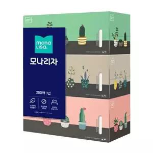 [하프클럽/오티마트]라이브스마트 각티슈 250매 3곽1팩 벨라지오