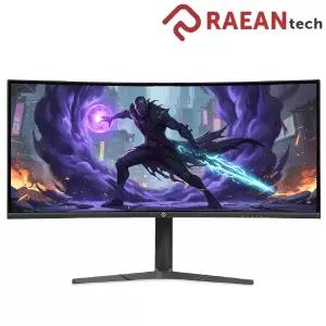 래안텍 PANTHEON CQA34C80SM 34인치 FastVA 180 UWQHD 멀티스탠드 게이밍 커브드 모니터 블랙 무결점