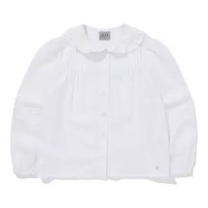 [롯데백화점]빈 화이트 프릴 카라 블라우스BA14BL01WT