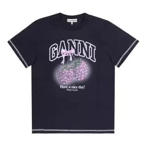 [롯데백화점]가니 GANNI A1050219 252 라즈베리 로고 여성 반팔티