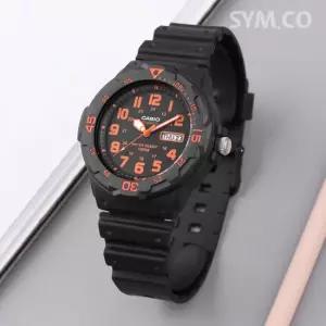 카시오 MRW-200H-4B 다이버룩 회전베젤 데이데이트 스포츠 남자 우레탄 시계 e16