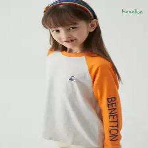 [베네통 언더웨어][베네통] 베네통 키즈 공용 나그랑 긴팔 티셔츠 오트밀 멜란지 BNUTS4O19T