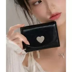 마틴콕스 MATINCOX Heart Fold Wallet - Black