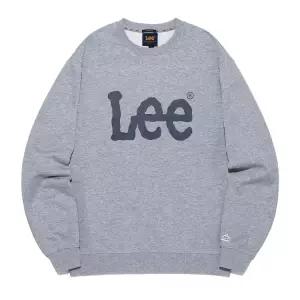 [LEE]LEE 빅 트위치 로고 맨투맨 그레이 LE2503CR01GR