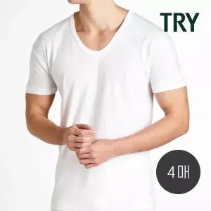 [트라이]TRY 트라이 남성 BASIC 순면 반팔런닝 4매