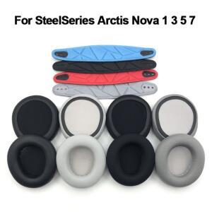 [호환품]1쌍 교체 용 폼 이어 패드 베개 쿠션 커버 Steelseries Arctis Nova 3 5 7 게임용 헤드폰 헤드셋