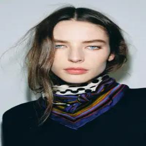 ZARA 100% 비스코스 도트 프린트 스카프 - 크림 4758/213/712