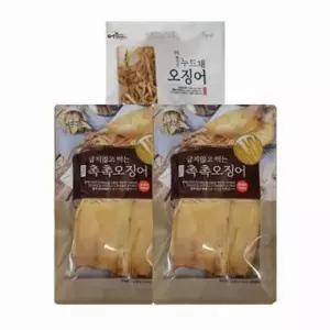 [NS홈쇼핑]어부예찬 국내산 촉촉오징어 왕특대4미(2미X2봉)+오징어채 1봉(50g)..[36227588]