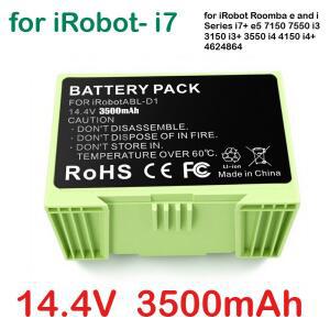 14.4V 2600mAh/3500mAh 배터리 아이로봇 룸바 e 교체용 리튬 이온 및 i 시리즈 i7 7150 e5 e6 i3 i4