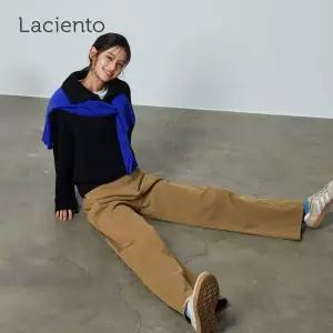 라씨엔토 26FW 워시드 다잉 커브드 기모 팬츠 1종