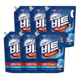 비트 딥클린파워 액체세탁세제 일반용 리필 2L 6개