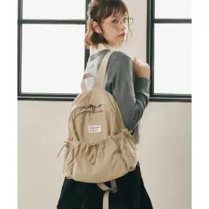 MASMARULEZ mini ver. Ribbon pocket backpack_Beige