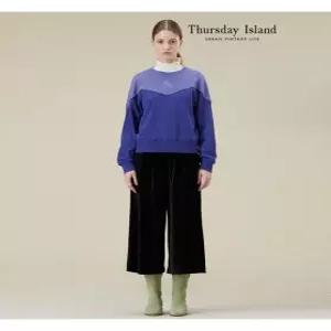 써스데이아일랜드Thursday Island 벨벳 핀턱 팬츠T236MPT133W2769868