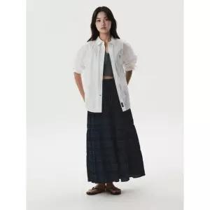 후아유 Check Long Tiered Skirt WHWHG3822F 1000856780933