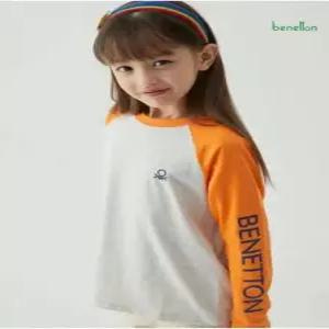베네통 언더웨어 베네통 키즈 공용 나그랑 긴팔 티셔츠 오트밀 멜란지 BNUTS4O19T