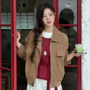 [온앤온] 스웨이드 봄버 점퍼 NEL6XM80195