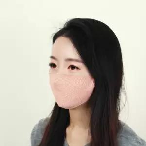 2겹 체크 No483 면마스크/ 빨아쓰는 다회용 입체마스크