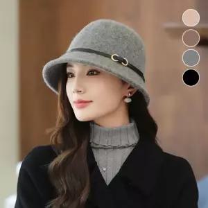 옷자락 패션벨트 고퀄리티 울 버킷햇