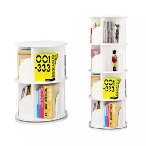 JAMI 360도 회전 책장 2단 4단 DIY 조립책장 책장DIY 낮은책장