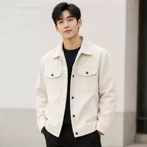 남성 봄가을 코듀로이 자켓 카라 캐주얼 데일리 아우터