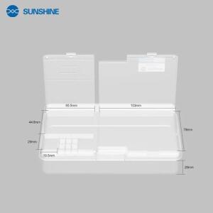 SUNSHINE SS-001A 프로 더블 레이어 스토리지 박스 두꺼운 고경도 소형 대용량 마더 보드 나사 도구