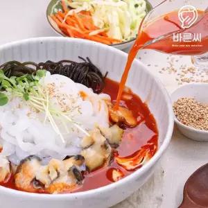 바른씨 (당일생산) 갑오징어회 물회 밀키트 350g 2인분 (물회육수 증정) 5분조리