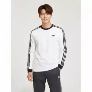 아디다스 MUST IT_ 3스트라이프 롱 슬리브 티셔츠 화이트 KE3545