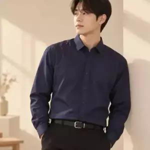로아리빙 남성 셔츠 기본핏 캐주얼 드레스 와이셔츠 베이직