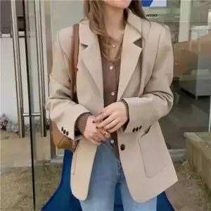 친절한탄씨 여성재킷 오버핏 자켓 가을 아우터 투버튼 데일리 재킷 여성아우터재킷 정장재킷