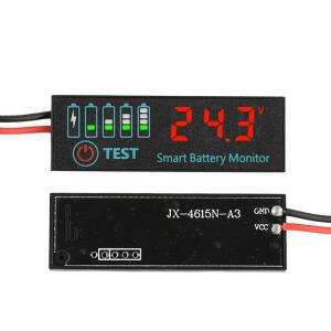 3S-12S 18650 리튬 이온 Lipo 7-55V 납 산성 배터리 레벨 표시기 테스터 LCD 디스플레이 미터 모듈 용량