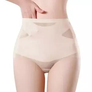 [미미캐츠]미미캐츠 2매 구성 얇고 시원한 스킨핏 노라인 하이웨스트 여성 똥배 보정팬티 2매 P-9322