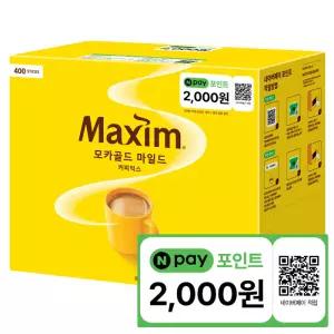 맥심 N페이 홈카페 커피믹스 모카골드 400T
