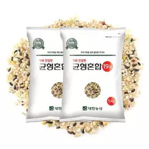 대한농산 건강한 균형 혼합잡곡 19곡 잡곡쌀 10kg 5kgx2봉 487173