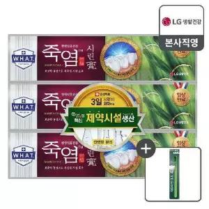 신세계라이브쇼핑 죽염 시린고 치약 120g 3개 + 칫솔 1개
