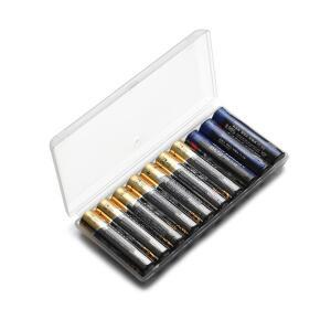 10 슬롯 AA 18650 플라스틱 배터리 홀더 보관함 케이스 커버 충전식 컨테이너 주최자