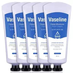 [C2Y] 바세린 딥 모이스춰 풋크림 60ml x5개 휴대용 / 각질케어