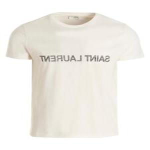 24FW 생로랑 반팔 티셔츠 663278Y37AW9744 WHITE DOM