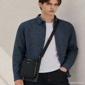 닥스 액세서리 25FW [미니크로스백][LOUIS BRIDGE][루이스브릿지] 블랙 DD 패턴 DBBA5F619BK