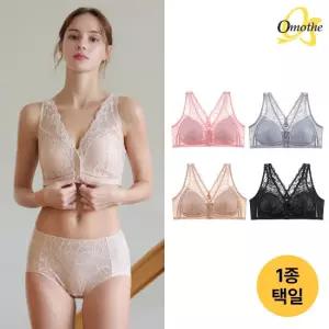[오모떼] 볼륨라인 프론트 스냅 브라 팬티 브라 1종/택일
