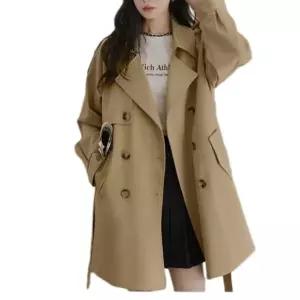 여성 간절기 하프코트 패션 엘레강스 바바리 오피스룩 데일리 트렌치코트